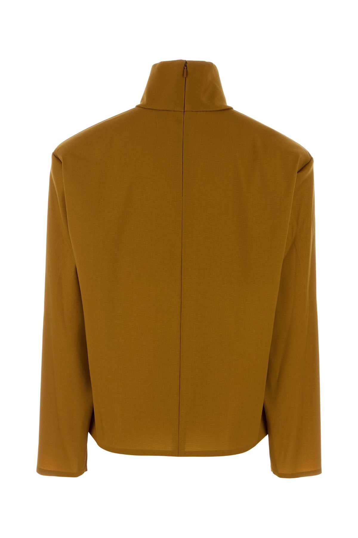 SAINT LAURENT TOP For Women Exterior: 55% Silk 30% Nylon 15% Elastane
