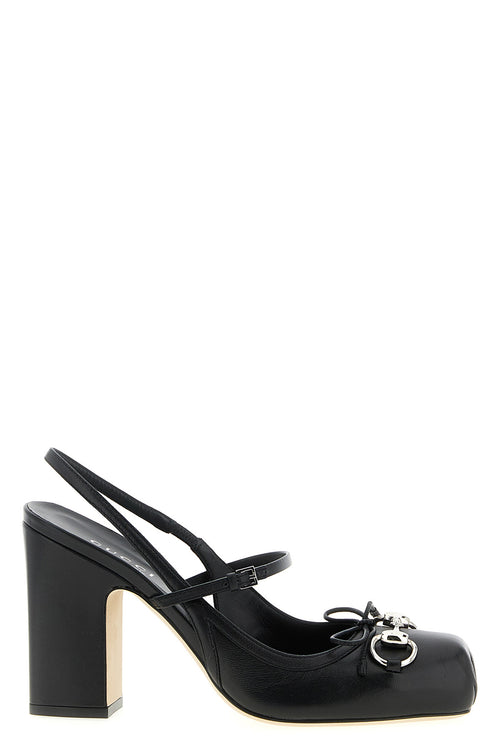 GUCCI 'Gucci' slingbacks For Women 100% lamb leather