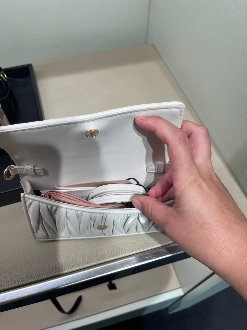 Matelassé Nappa Leather Mini Bag