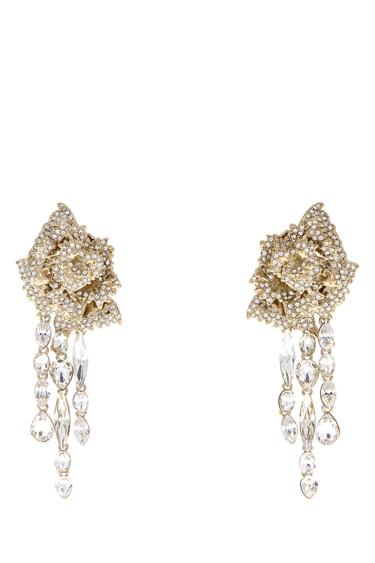 ALEXANDER MCQUEEN CARNATION EARRINGS