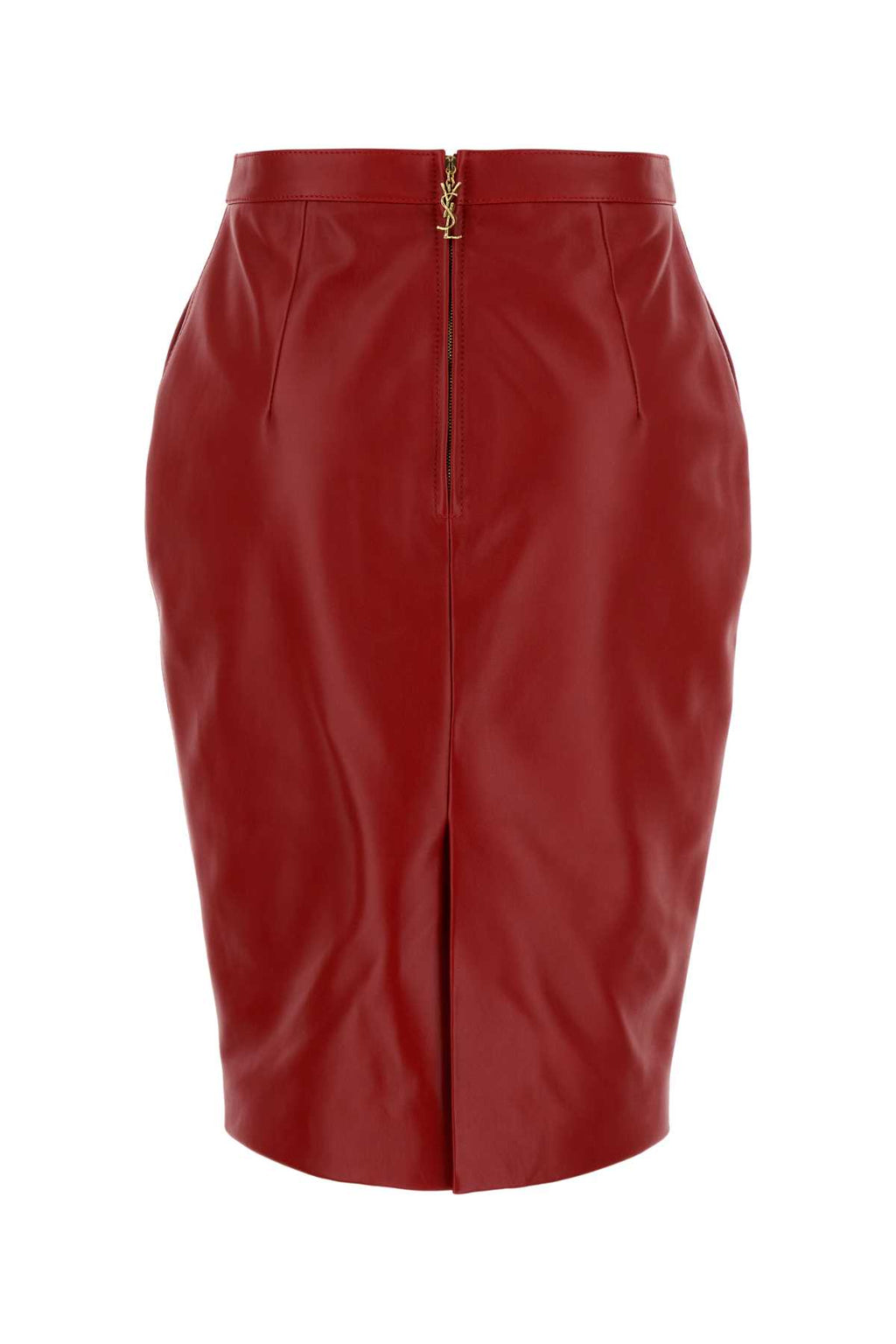 SAINT LAURENT JUPE LONGUEUR MIDI P For Women Exterior: 100% Lamb Lining: 100% Silk