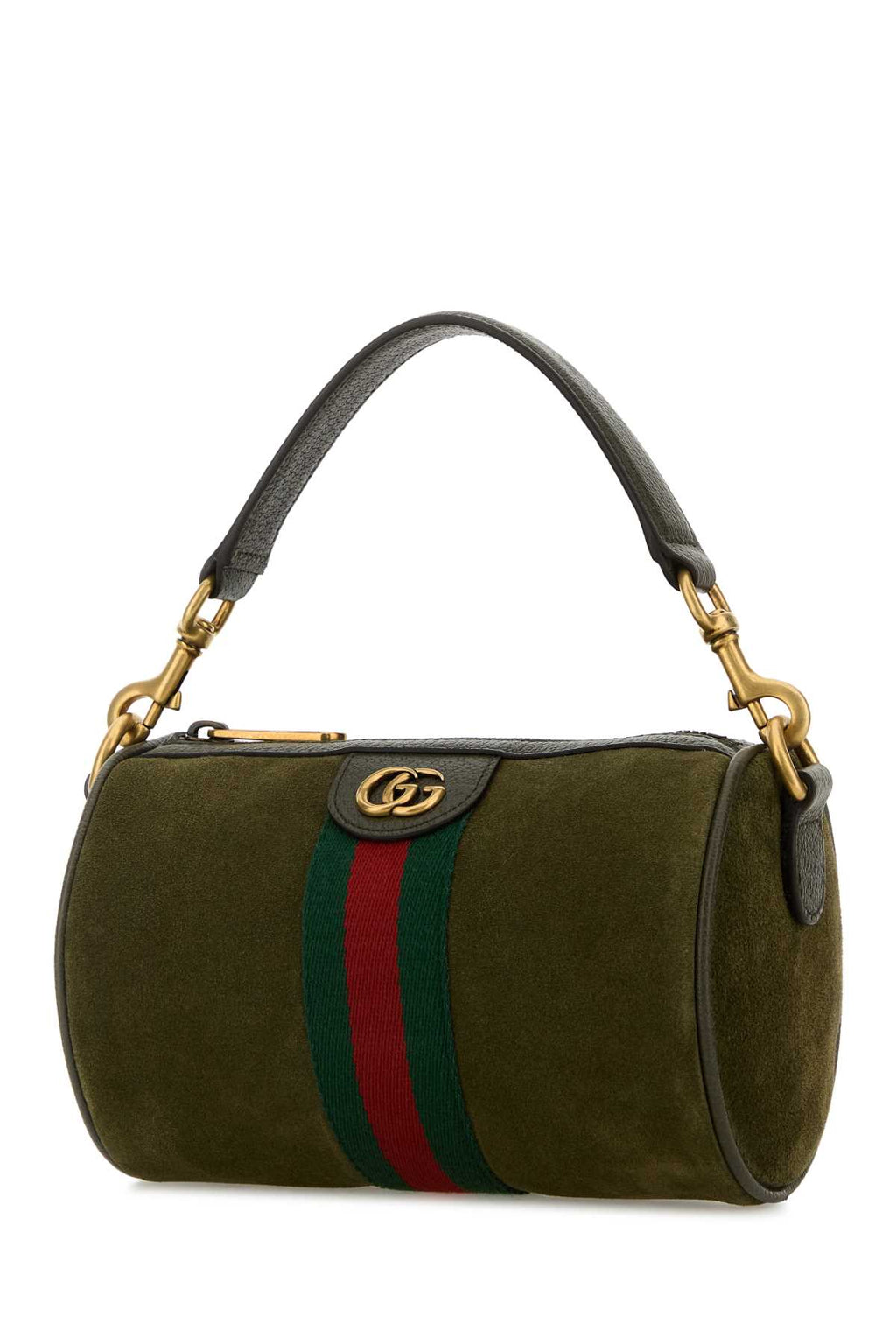 GUCCI MINI BAG For Men Exterior: 100% Suede Lining: 100% Fabric Finishing: Antiqued golden metal