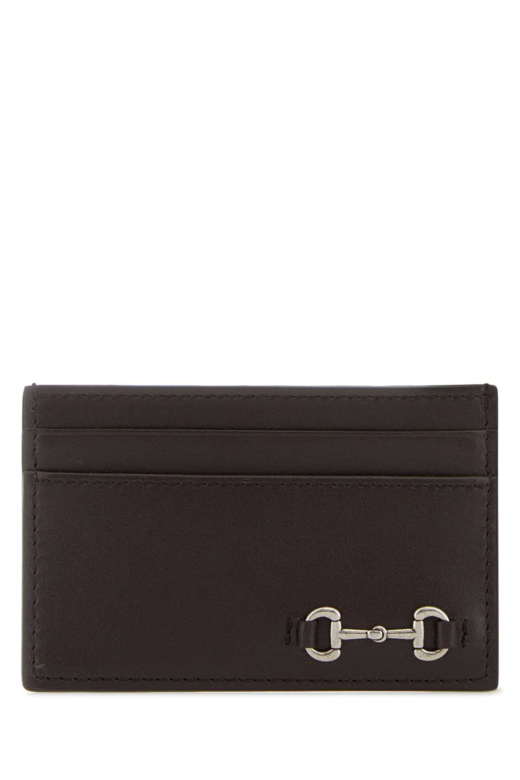 GUCCI CARDHOLDER For Men Exterior: 100% Calf Finishing color: Silver metal
