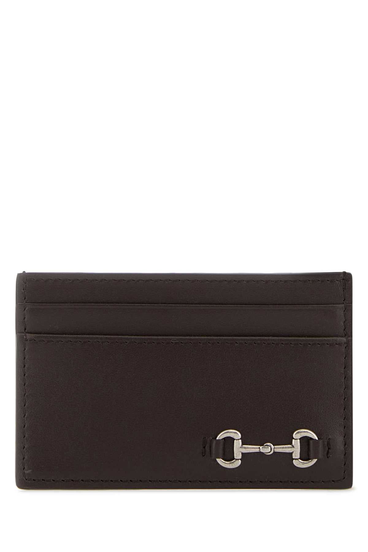 GUCCI CARDHOLDER For Men Exterior: 100% Calf Finishing color: Silver metal