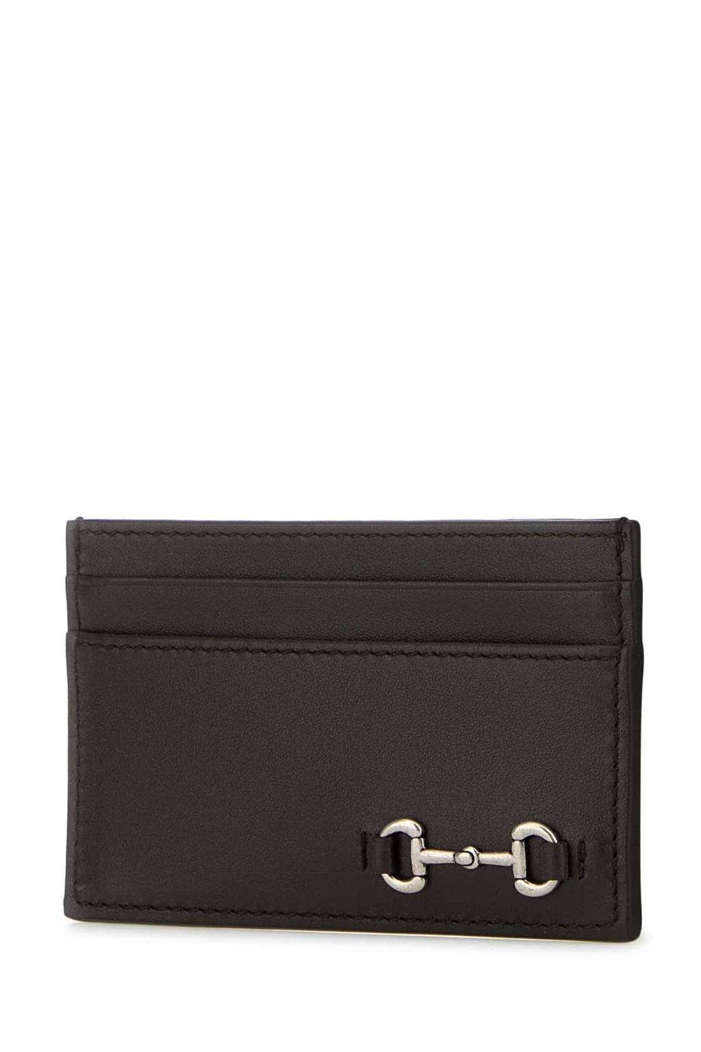 GUCCI CARDHOLDER For Men Exterior: 100% Calf Finishing color: Silver metal