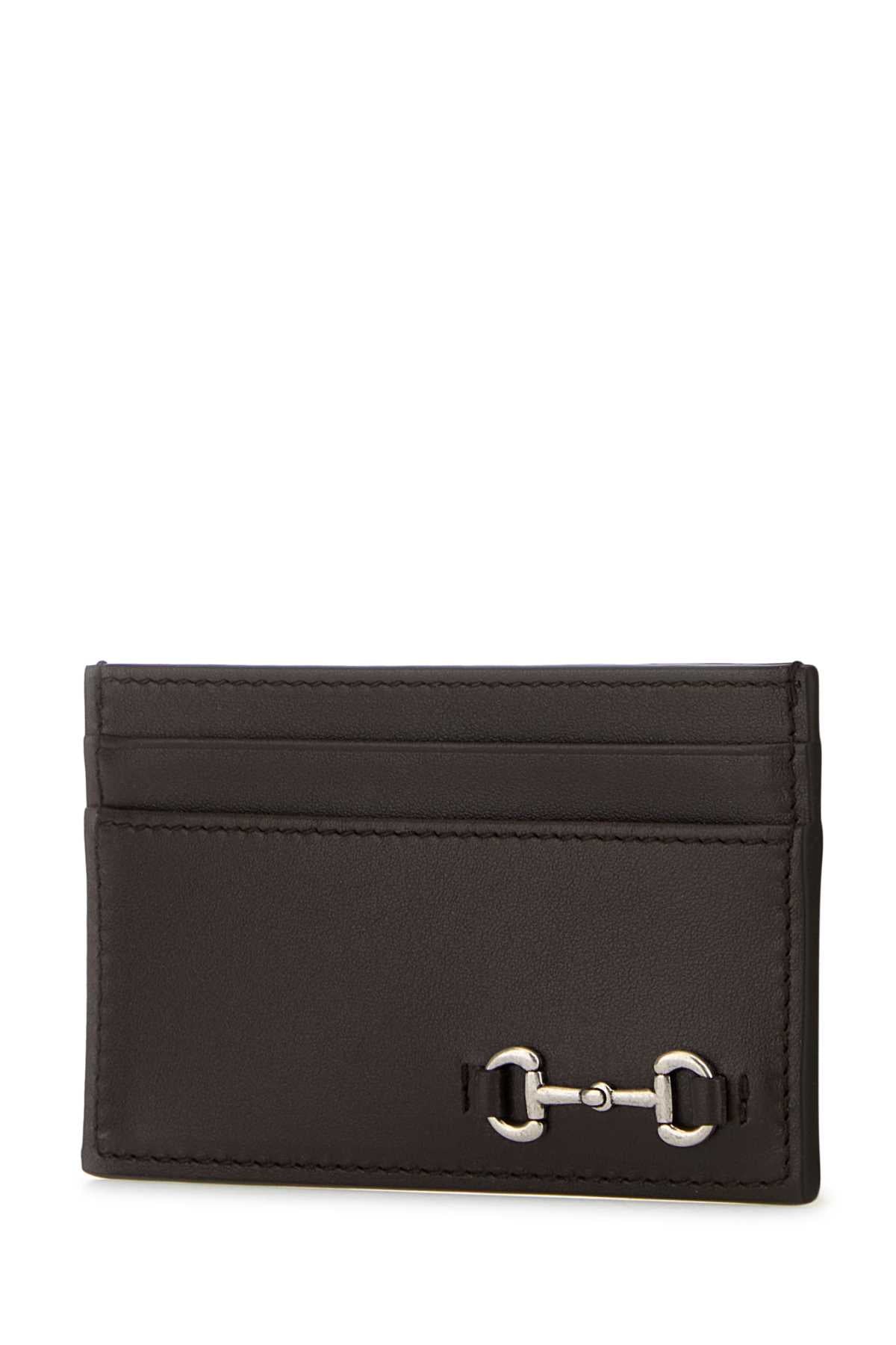 GUCCI CARDHOLDER For Men Exterior: 100% Calf Finishing color: Silver metal