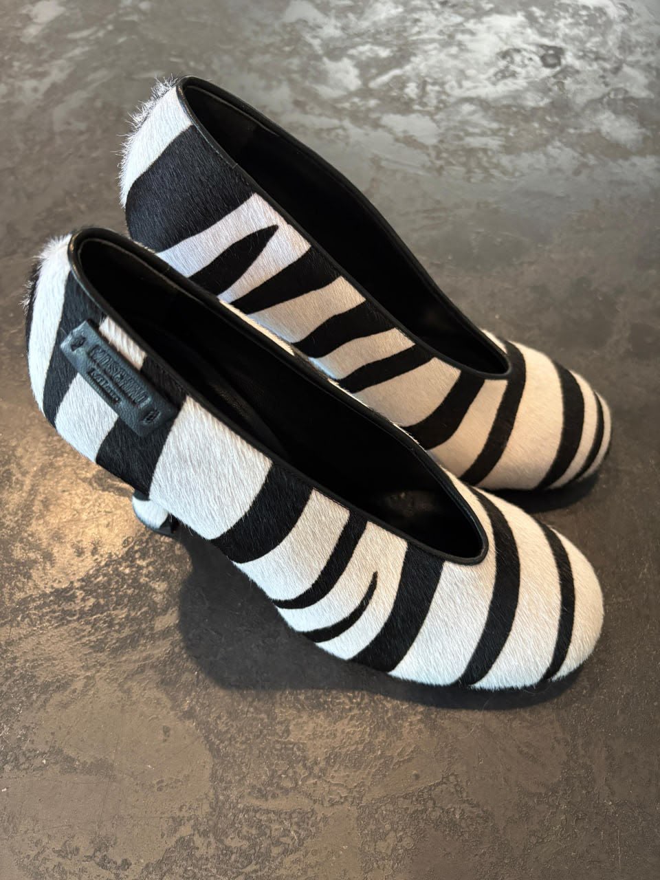 Zebra Print Calf Hair Pumps