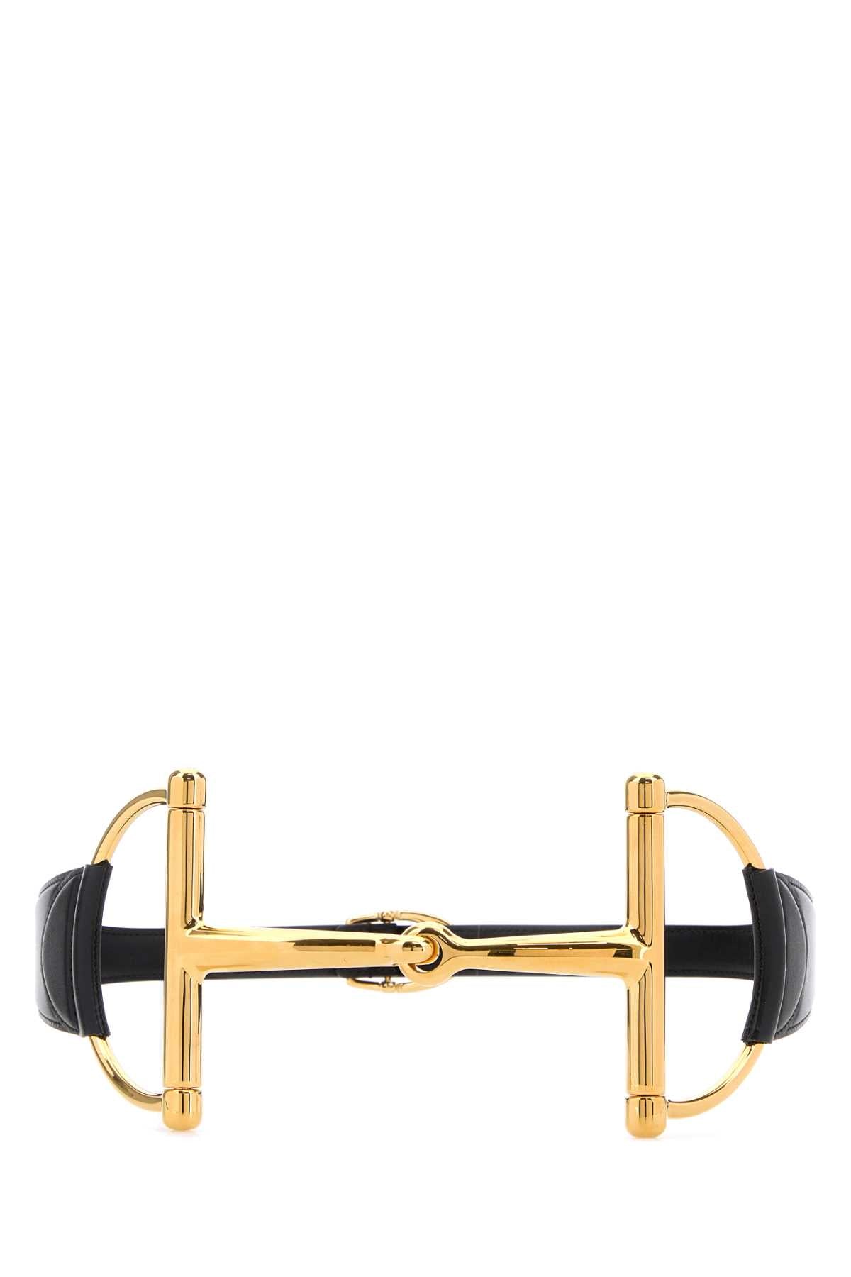 GUCCI WBELT W.110 For Women Exterior: 100% Leather Finishing: Golden metal