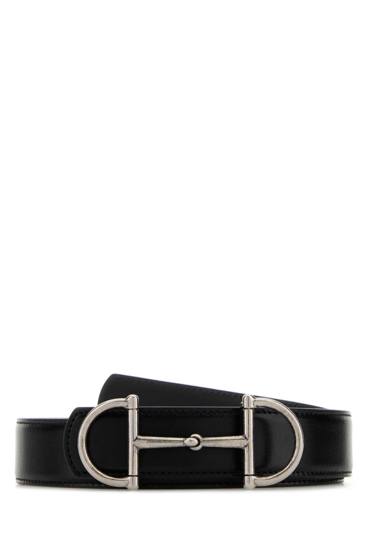 GUCCI BELT For Men Exterior: 100% Leather Finishing: Antiqued golden metal
