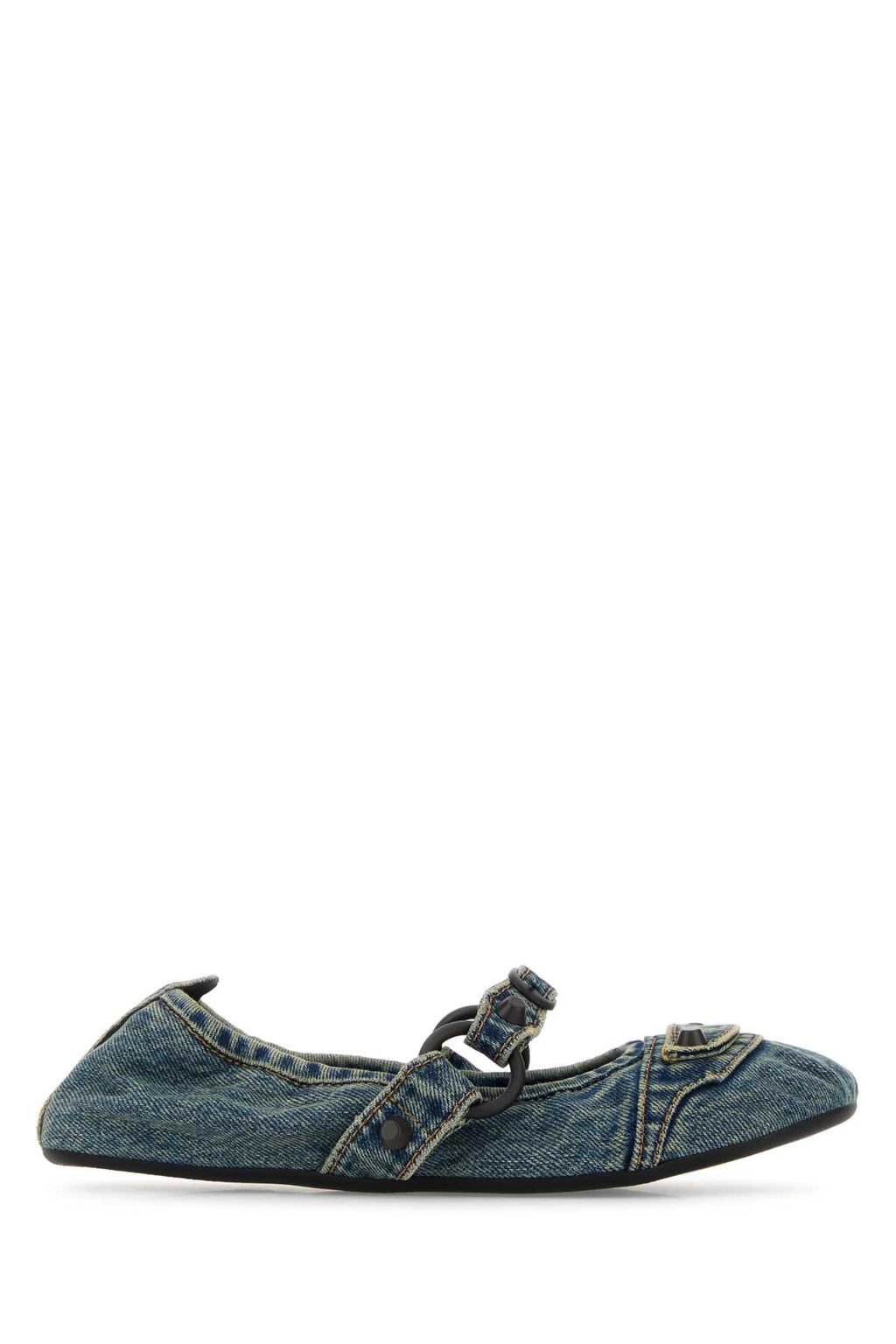 BALENCIAGA CITY FLAT L005 For Women Exterior: 100% Cotton Interior: 100% Leather Sole: Rubber