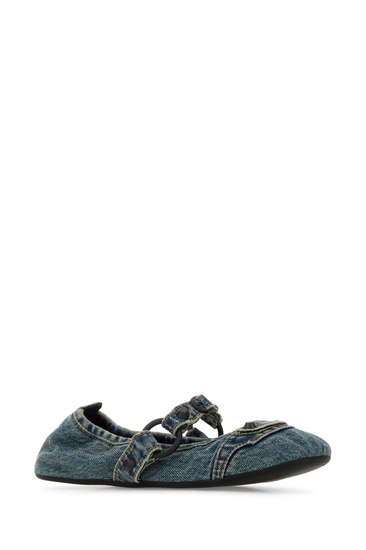 BALENCIAGA CITY FLAT L005 For Women Exterior: 100% Cotton Interior: 100% Leather Sole: Rubber