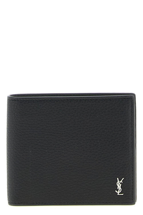 SAINT LAURENT 'East/West' wallet For Men 100% calfskin leather (Bos Taurus)
