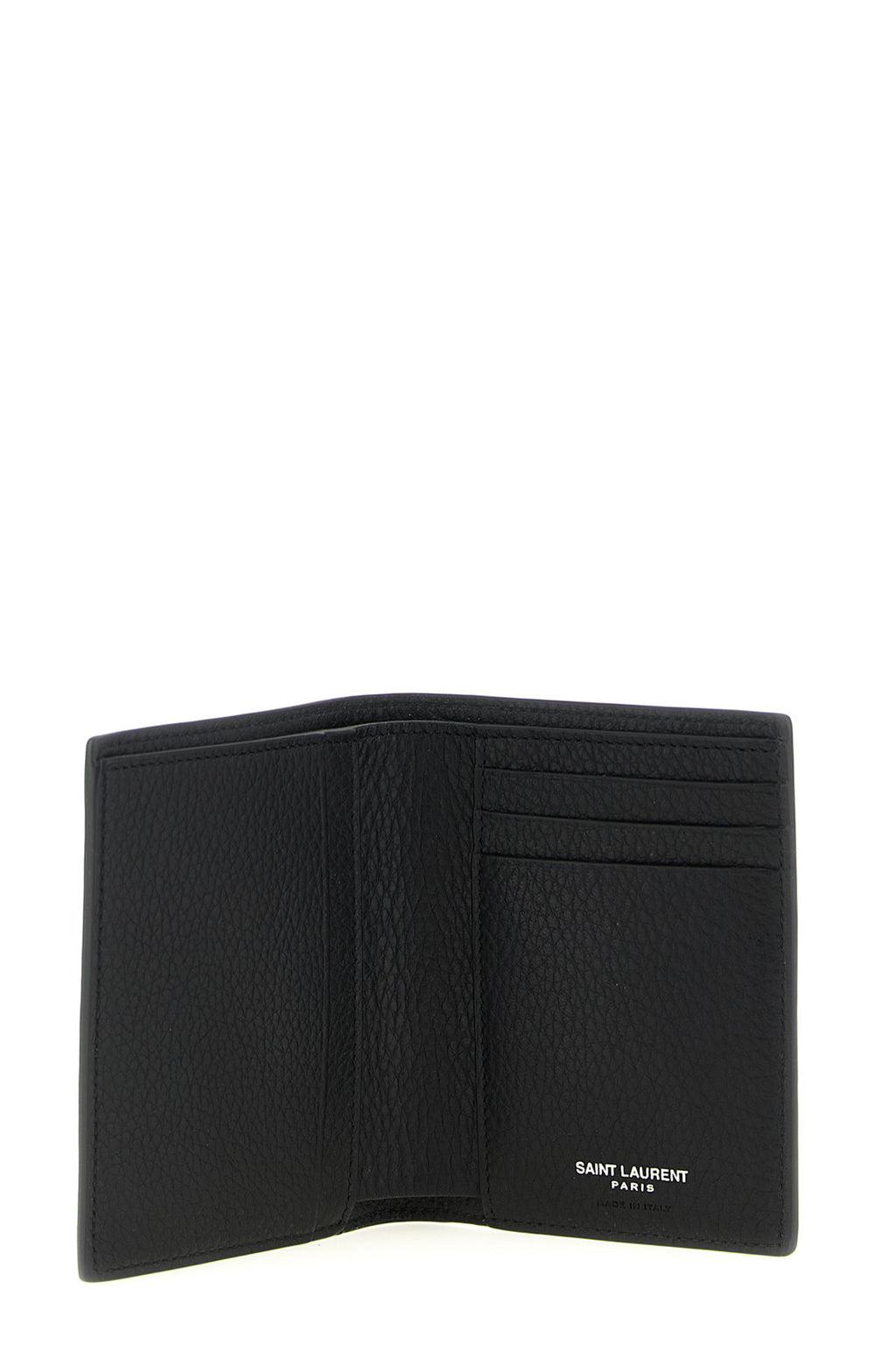 SAINT LAURENT 'Tiny Cassandre' card holder For Men 100% calfskin leather (Bos Taurus)