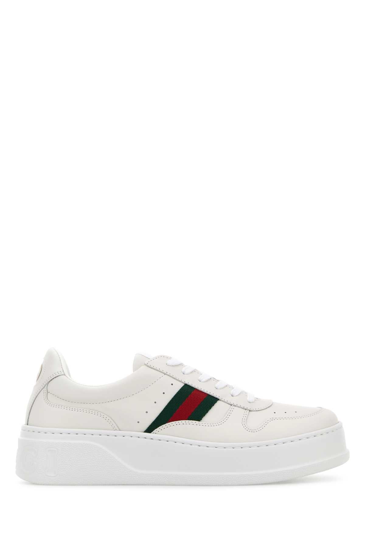 GUCCI LEATHER UPPER AND RUBBER SOLE SHOE For Women Exterior: 100% Leather Interior: 100% Fabric Sole: Rubber