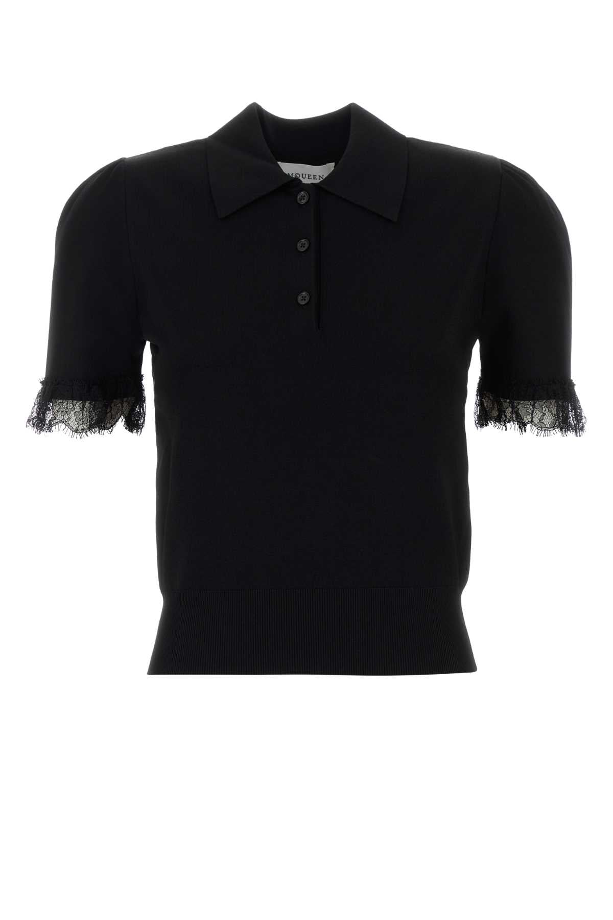 ALEXANDER MCQUEEN POLO COLLAR K TOP For Women 