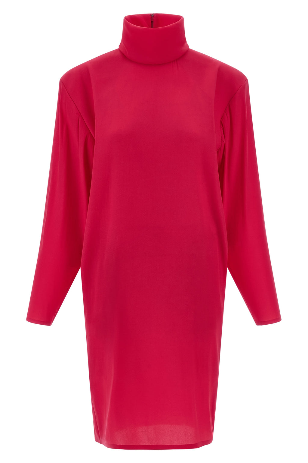 SAINT LAURENT Structured shoulder dress For Women 71% silk 20% polyamide 9% elastane