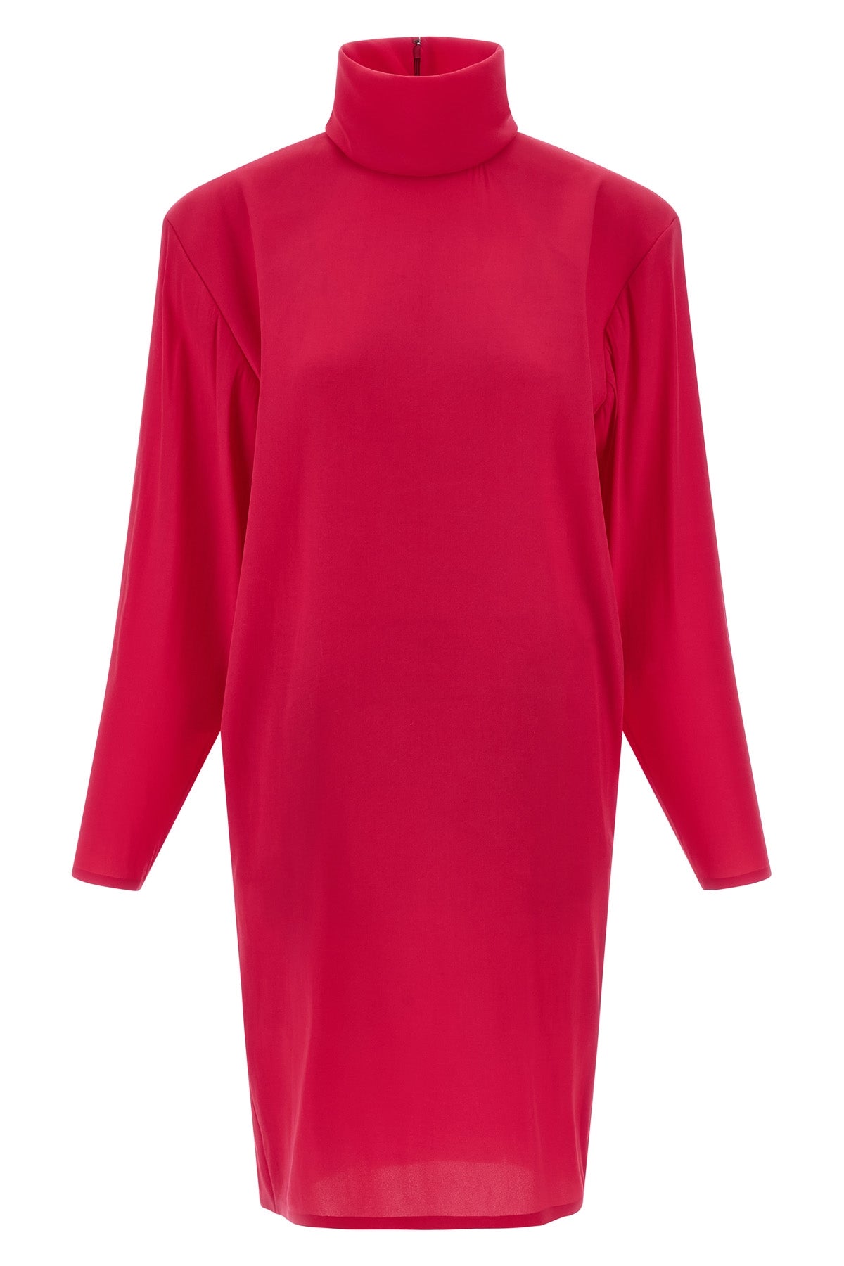 SAINT LAURENT Structured shoulder dress For Women 71% silk 20% polyamide 9% elastane