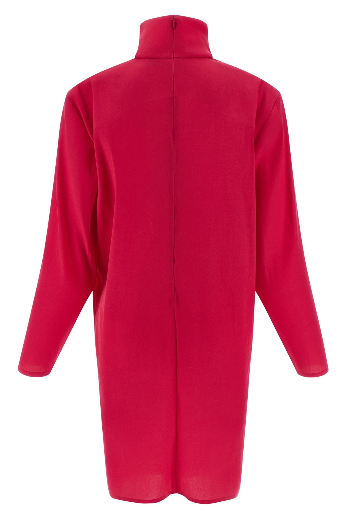 SAINT LAURENT Structured shoulder dress For Women 71% silk 20% polyamide 9% elastane