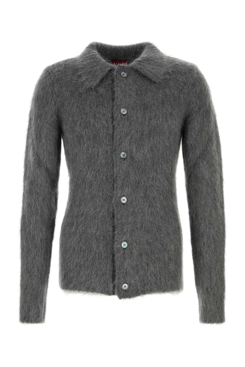 GUCCI POLO CARDIGAN For Men Exterior: 67% Mohair 27% Nylon5% Wool