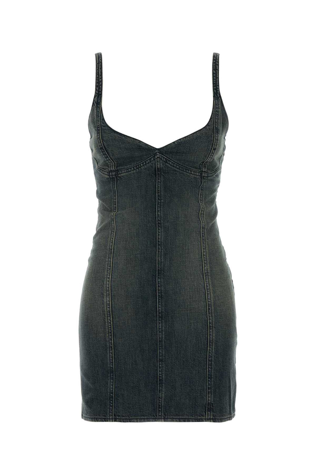 BALENCIAGA CORSETED MINI DRESS For Women Exterior: 100% Cotton Lining: 100% Cotton