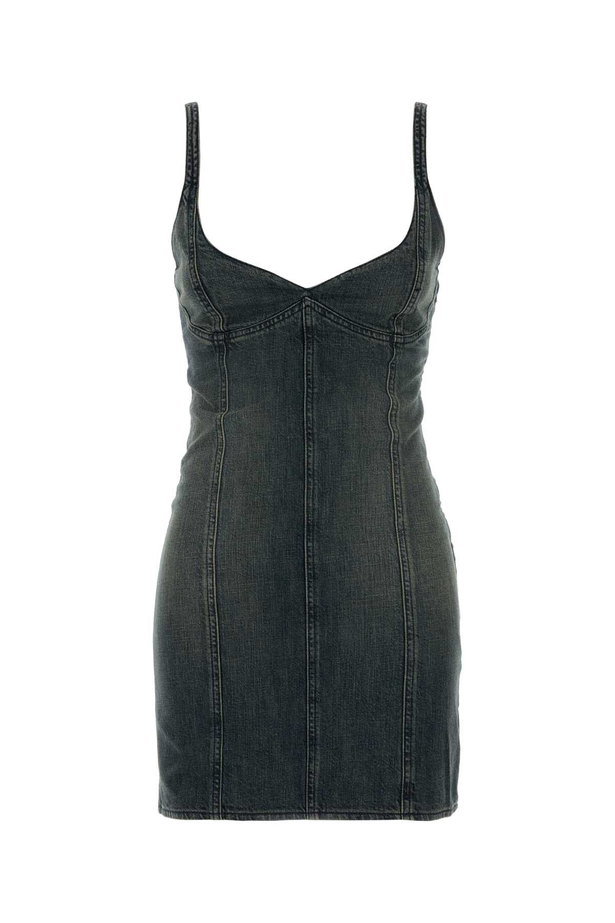 BALENCIAGA CORSETED MINI DRESS For Women Exterior: 100% Cotton Lining: 100% Cotton