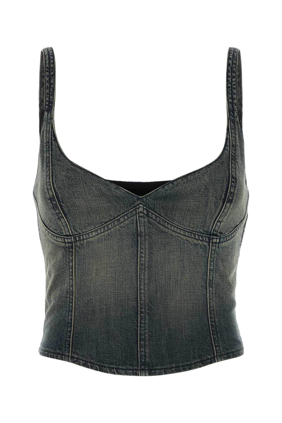 BALENCIAGA CORSETED TOP For Women Exterior: 100% Cotton Lining: 100% Cotton