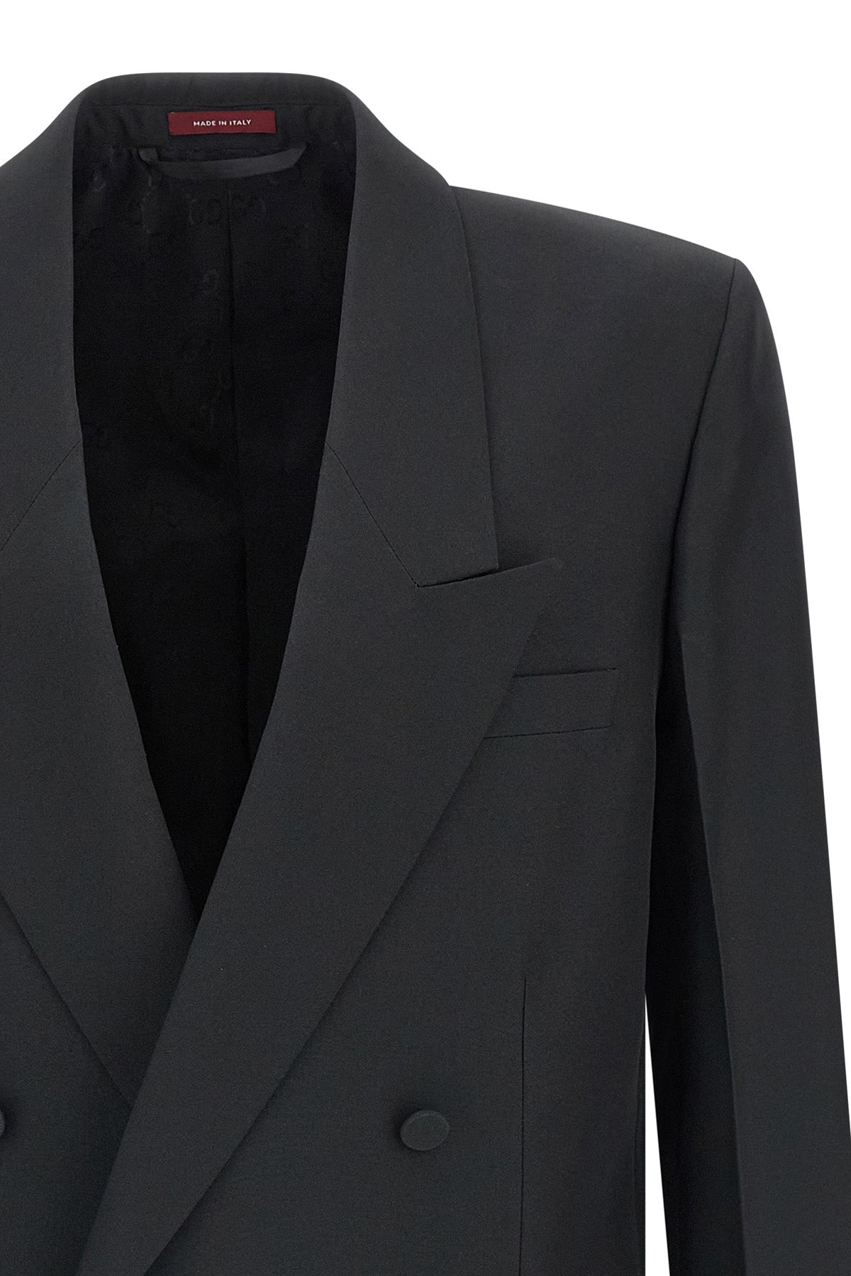 gucci Double-breasted technical Panama blazer