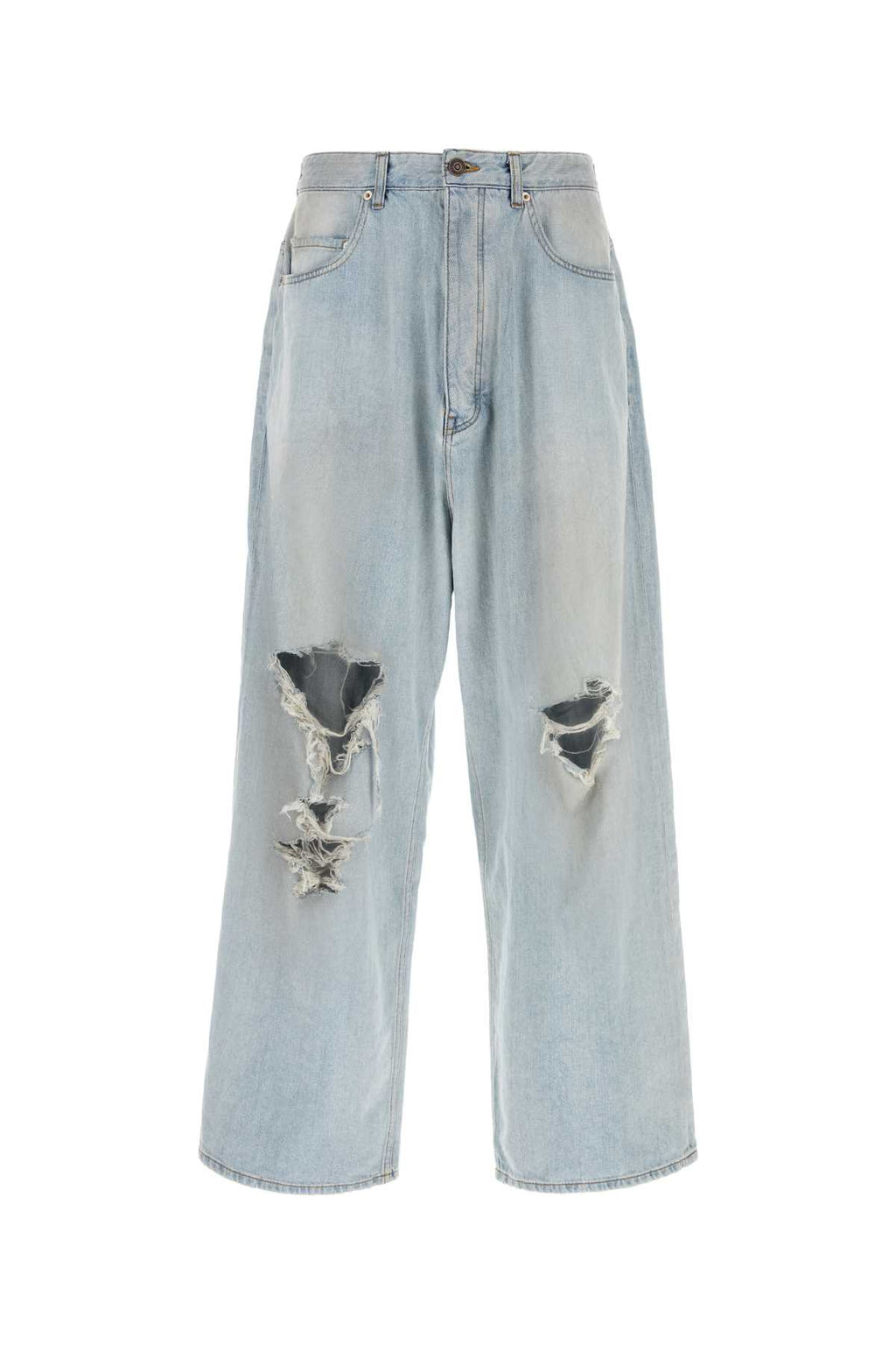 BALENCIAGA BAGGY PANTS For Men Exterior: 100% Cotton