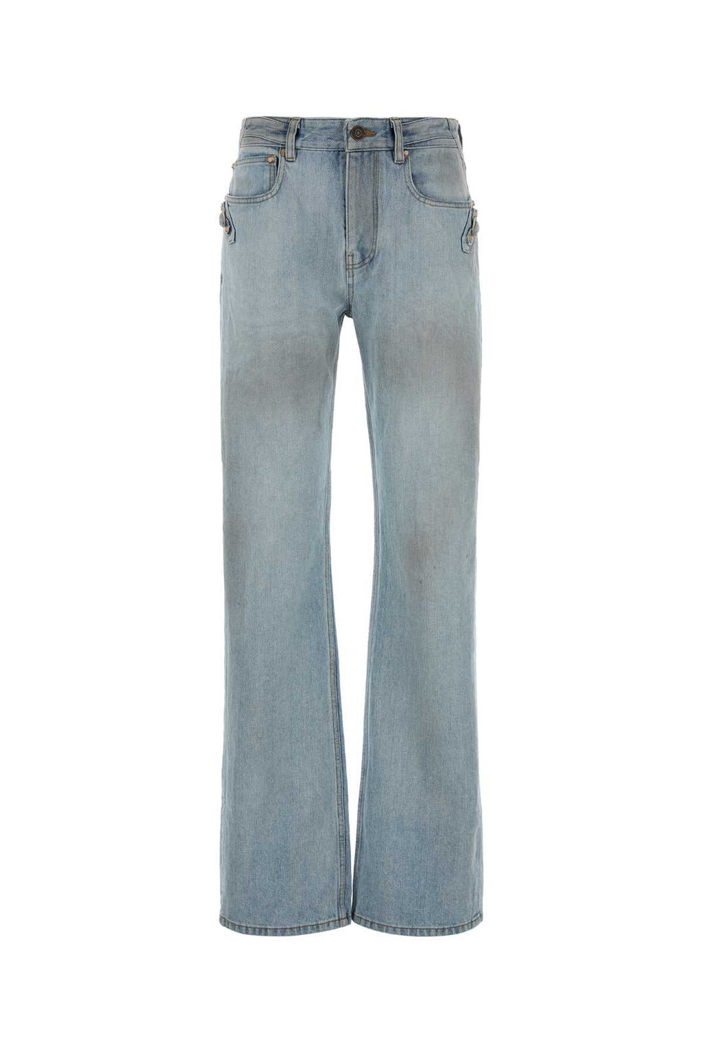 BALENCIAGA CITY STRAIGHT PANTS For Women Exterior: 100% Cotton