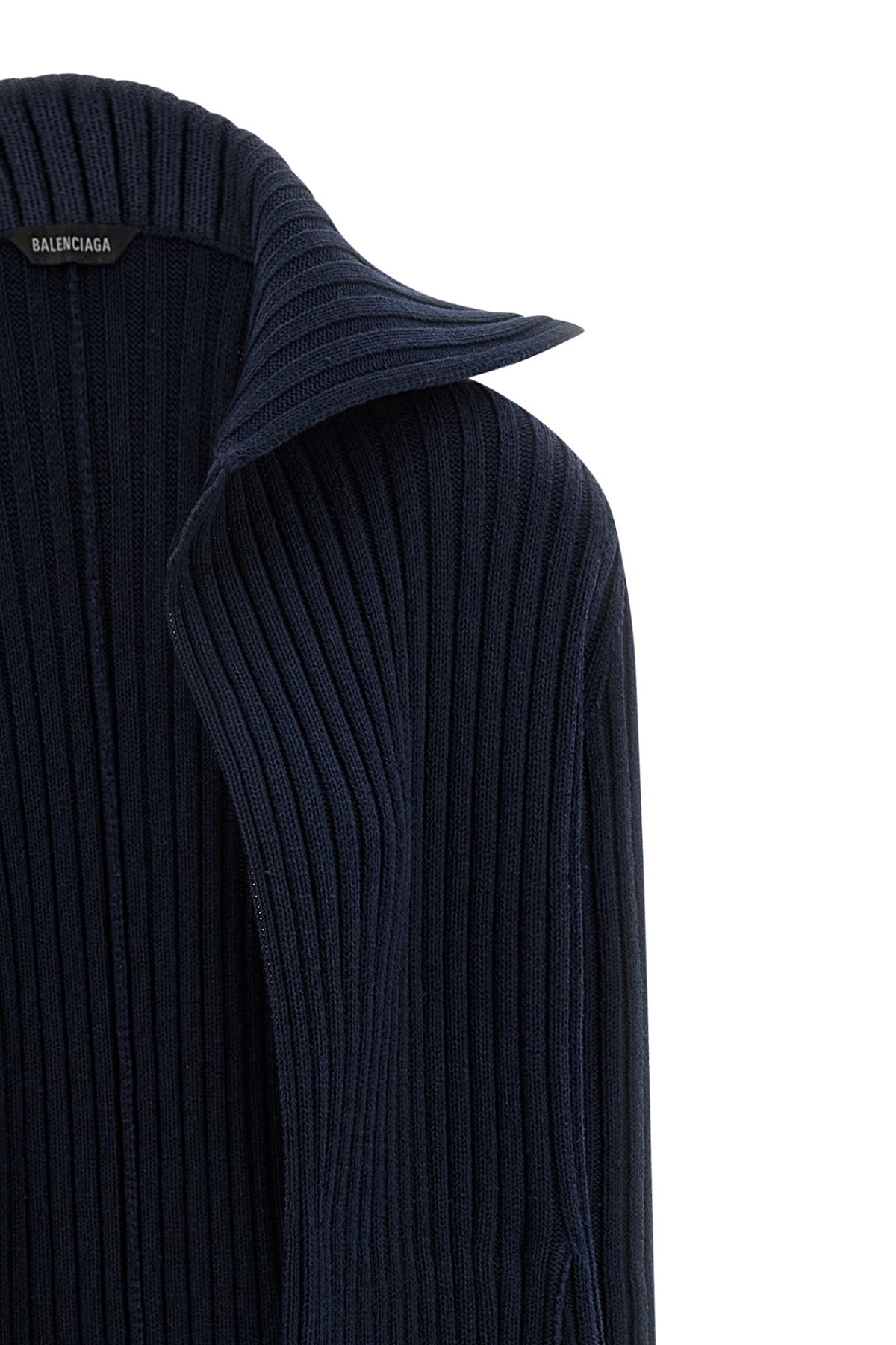 BALENCIAGA Ribbed cardigan For Women 53% polyester, 47% cotton