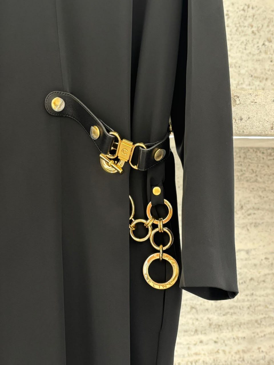 Long Dress with Chain Detail