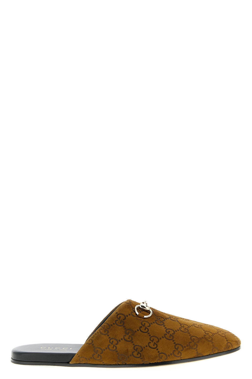 GUCCI Sabot suede Horsebit For Men 100% calfskin leather (Bos Taurus)