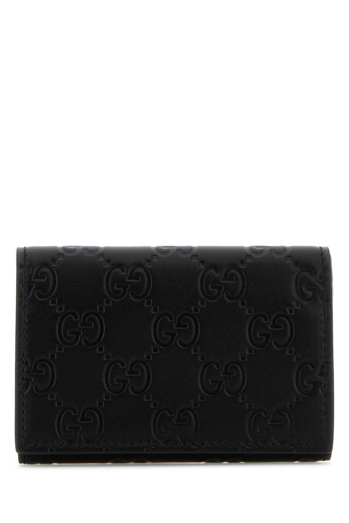 GUCCI MAN CARD CASE For Men Exterior: 100% Leather