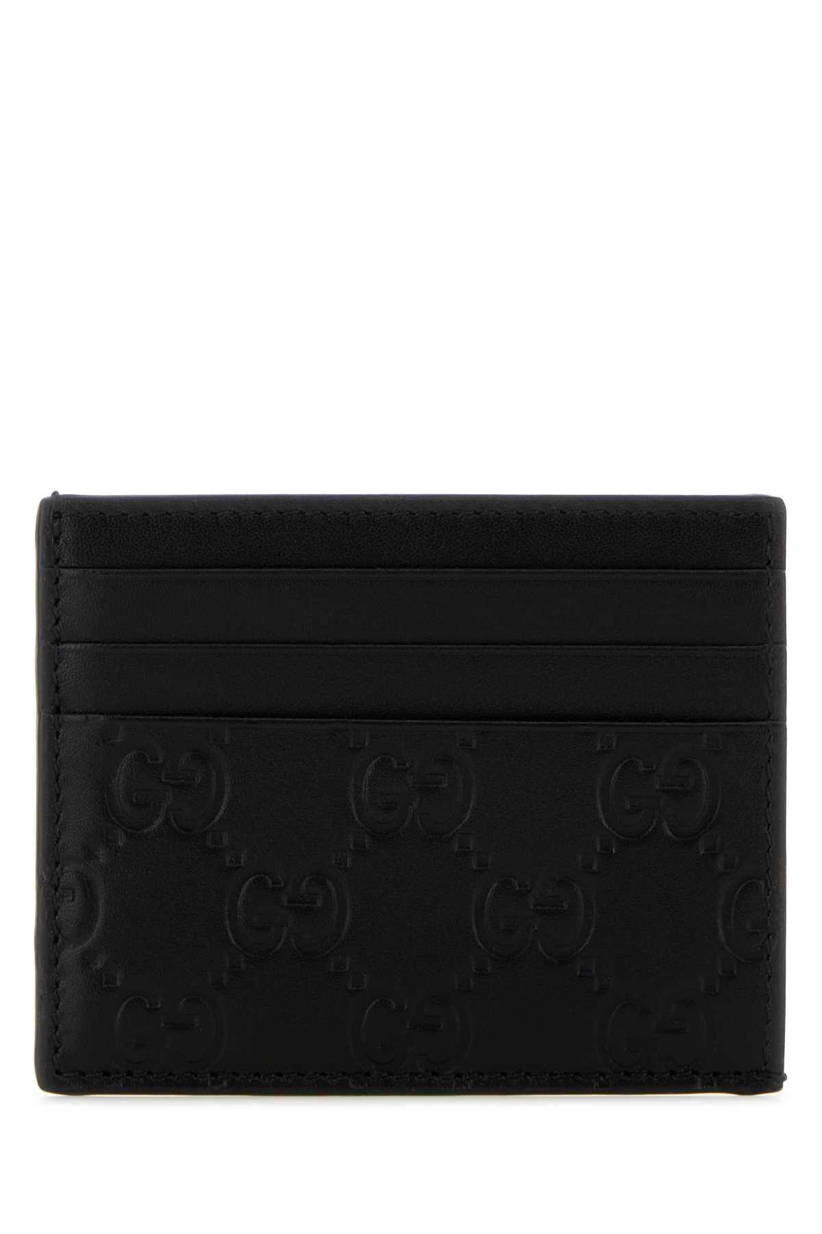 GUCCI MAN CARD CASE For Men Exterior: 100% Leather