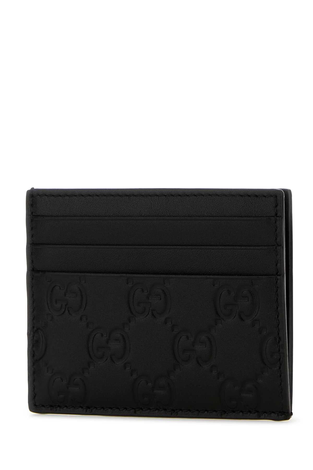 GUCCI MAN CARD CASE For Men Exterior: 100% Leather