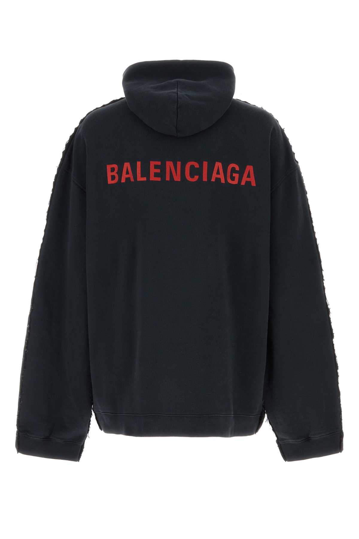 BALENCIAGA HYBRID HOODED JACKET For Men Exterior 1: 100% Cotton Exterior 2: 100% Cotton