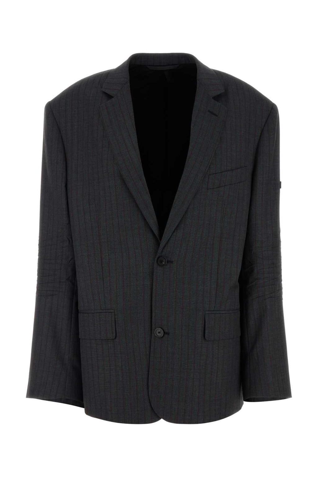 BALENCIAGA WASHED SB JACKET For Women Exterior: 100% Wool Lining: 100% Cupro