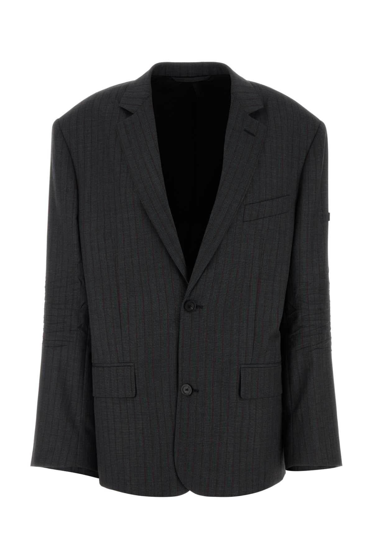BALENCIAGA WASHED SB JACKET For Women Exterior: 100% Wool Lining: 100% Cupro