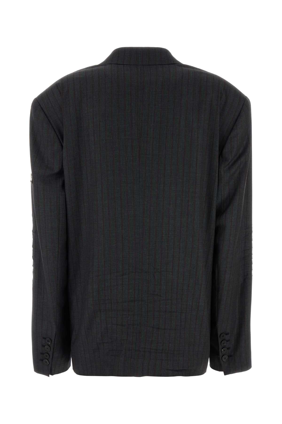 BALENCIAGA WASHED SB JACKET For Women Exterior: 100% Wool Lining: 100% Cupro