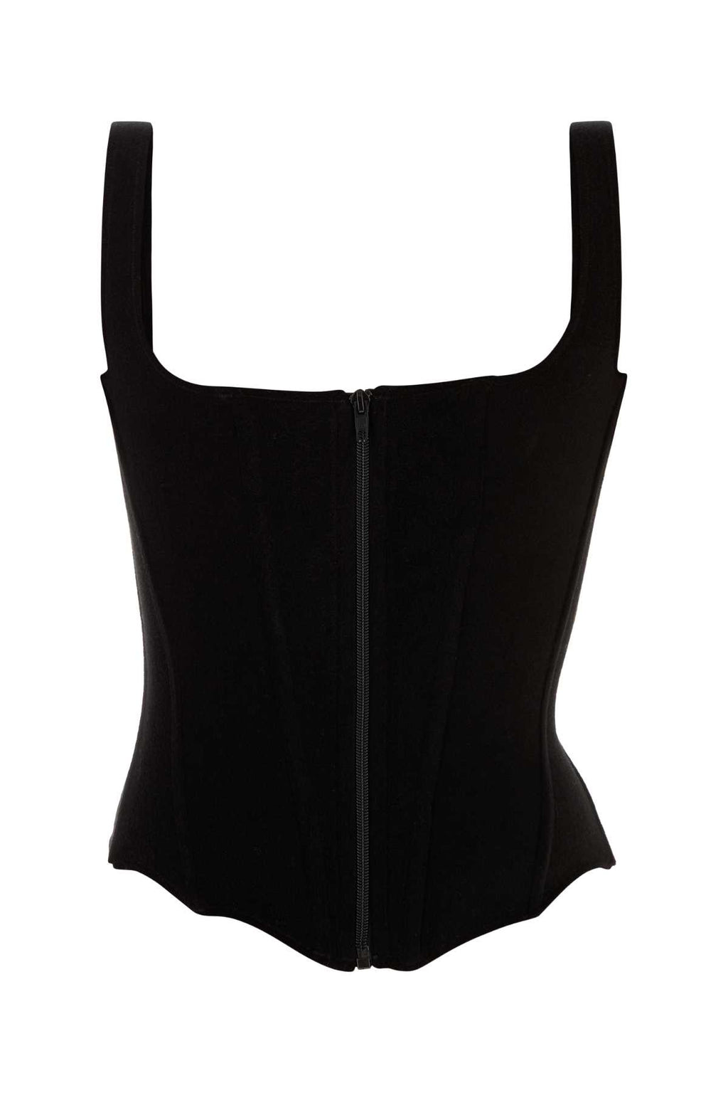 BALENCIAGA STRETCH CORSET TOP For Women Exterior: 80% Cotton 20% Polyester