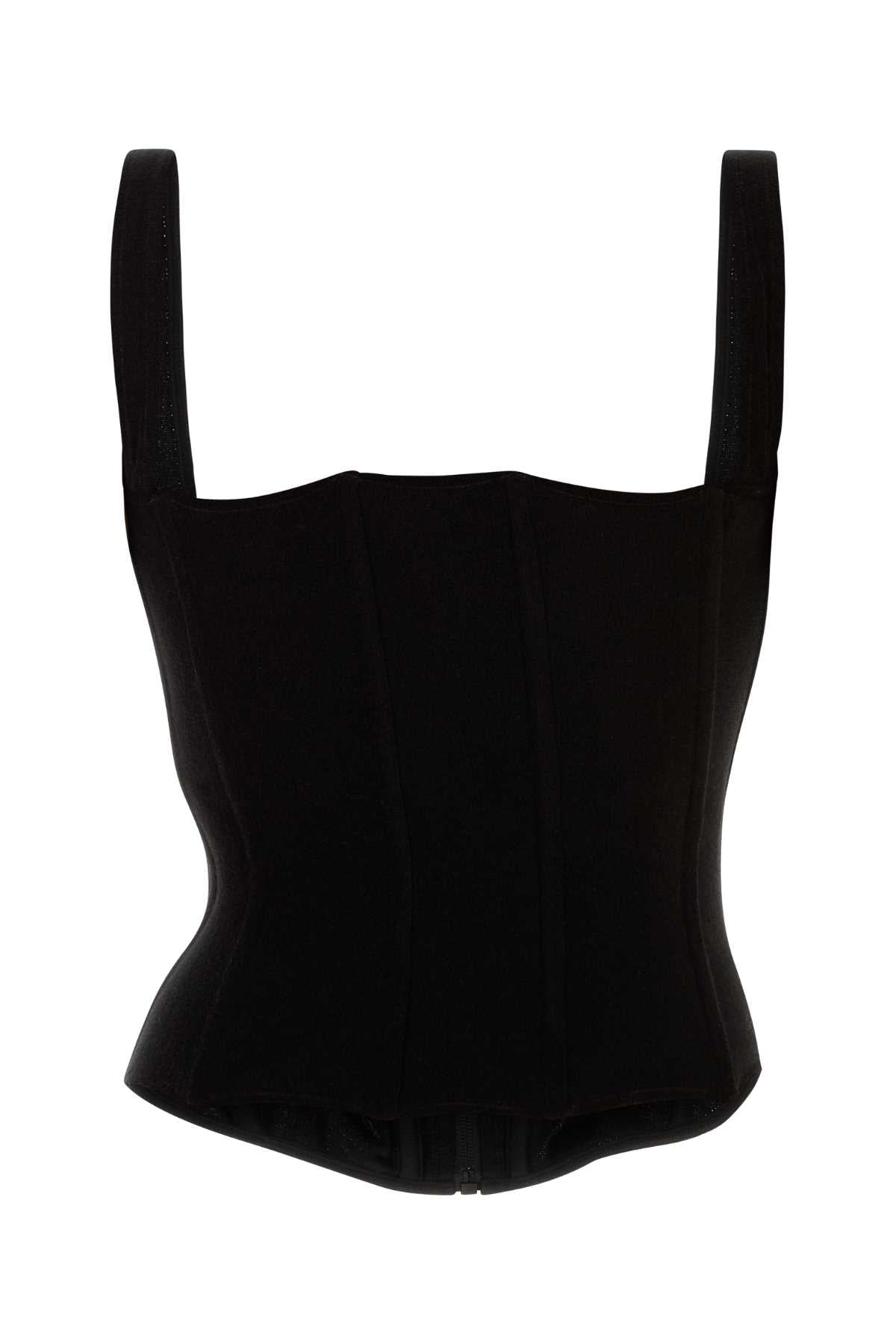 BALENCIAGA STRETCH CORSET TOP For Women Exterior: 80% Cotton 20% Polyester