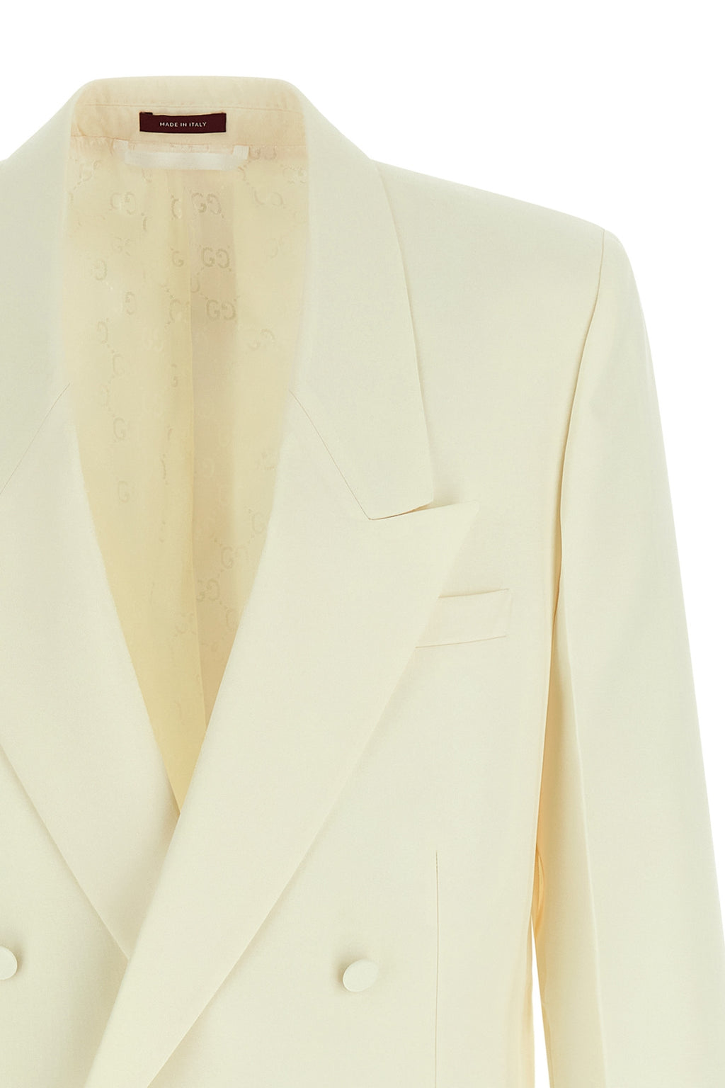 GUCCI Double-breasted technical Panama blazer For Men 100% polyester