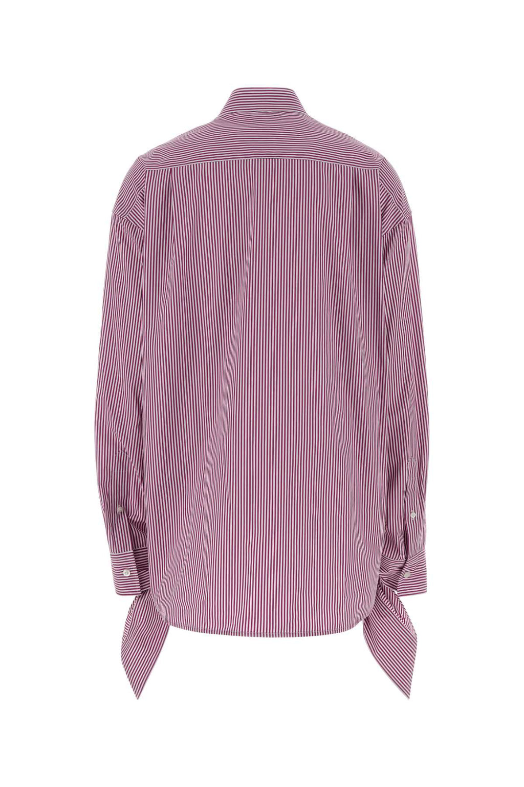 BALENCIAGA KNOTTED CUFF BLOUSE For Women Exterior: 100% Cotton