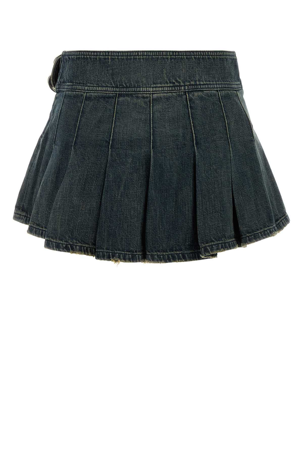 BALENCIAGA BUCKLE PLEATED SKIRT For Women Exterior: 100% Cotton