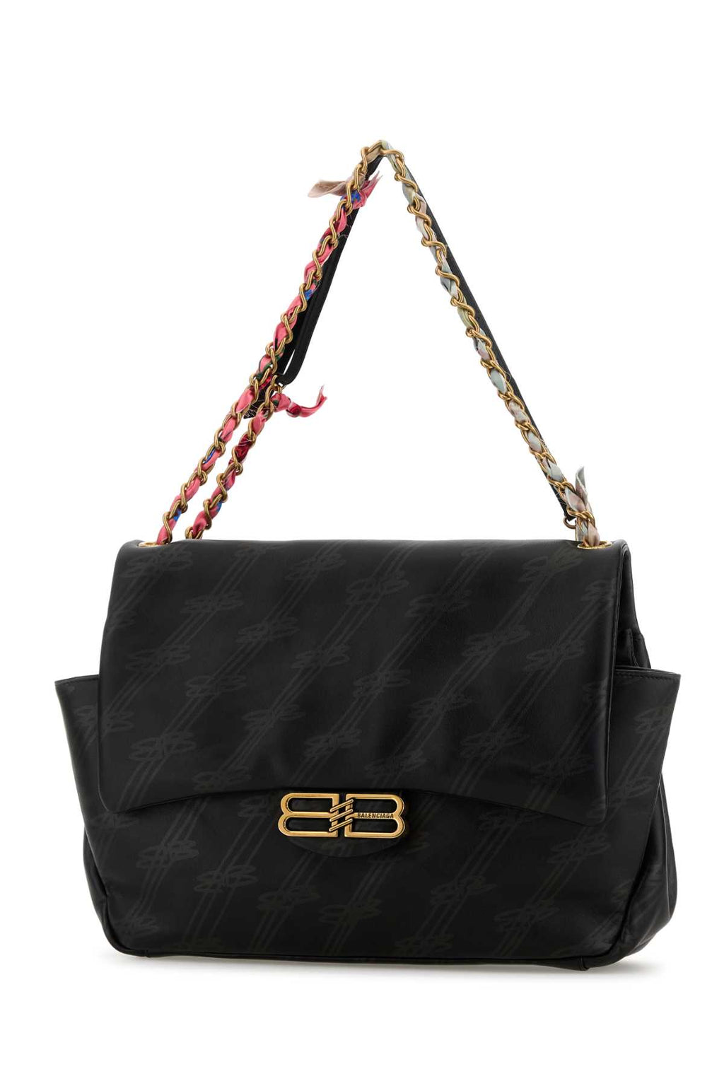 BALENCIAGA DARLING CHAIN BAG M For Women Exterior: 100% Calf Lining: 100% Fabric Finishing: Antiqued golden metal