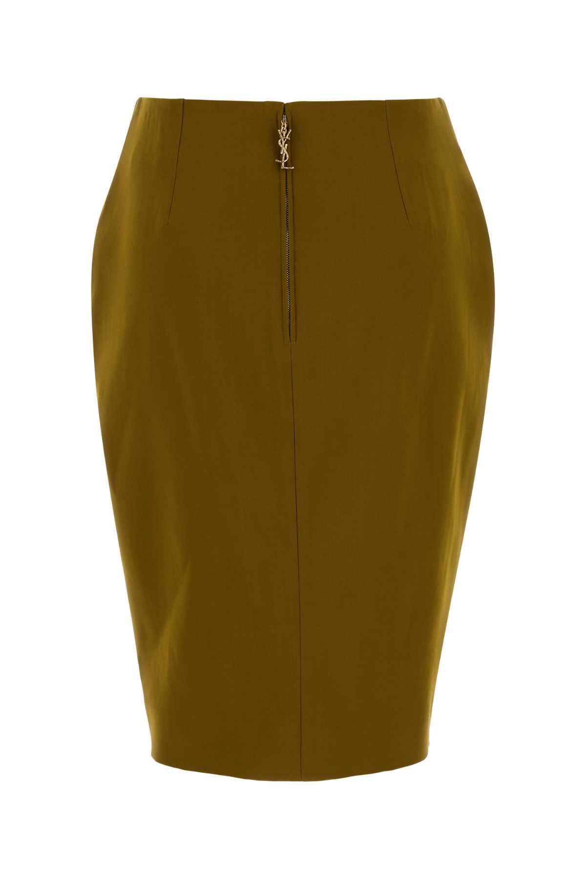 SAINT LAURENT JUPE BASE For Women Exterior: 87% Viscose 12% Cupro 1% Elastane
