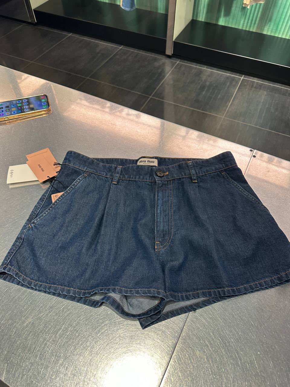 Denim shorts