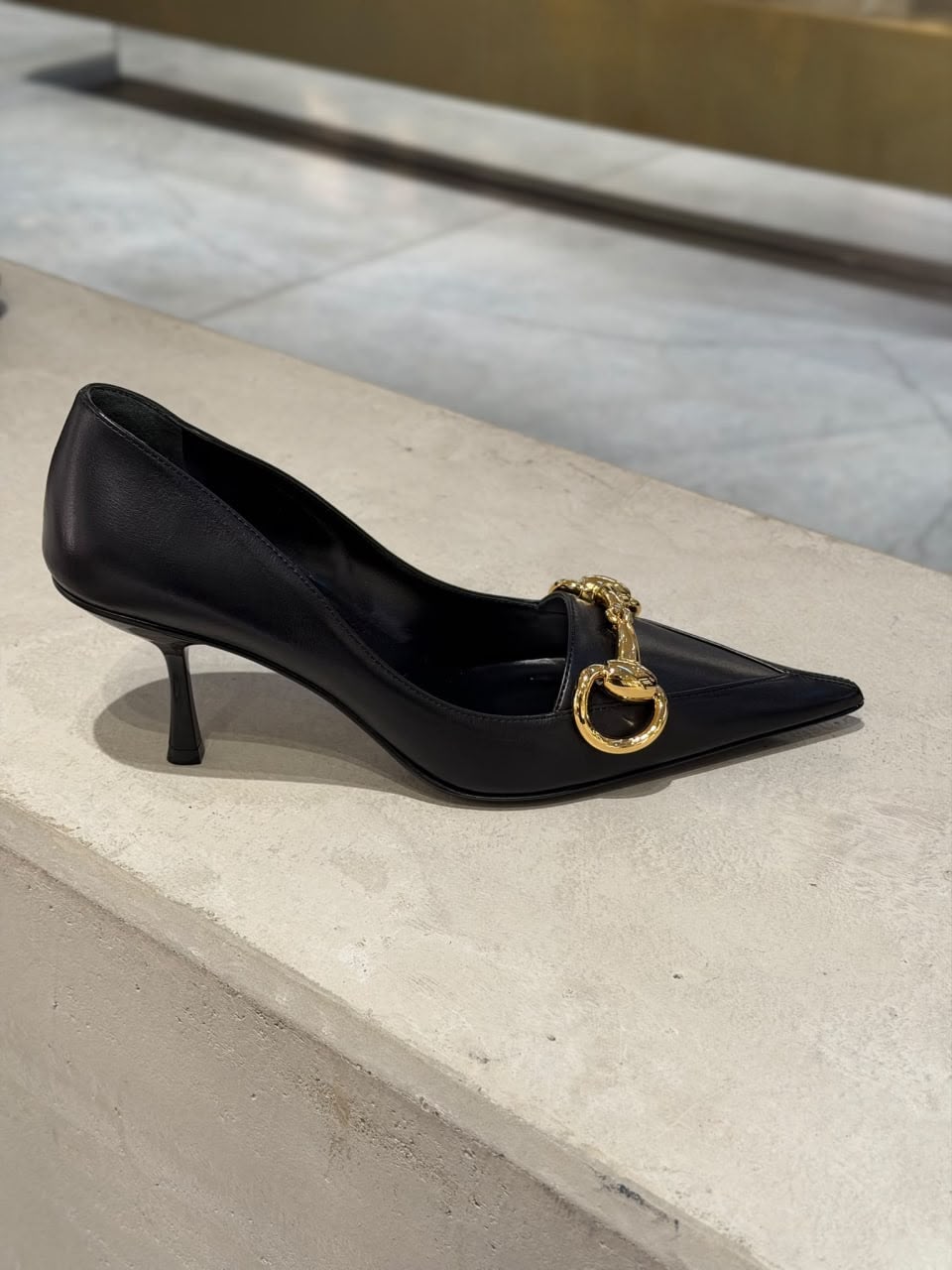Horsebit GG Canvas Pump
