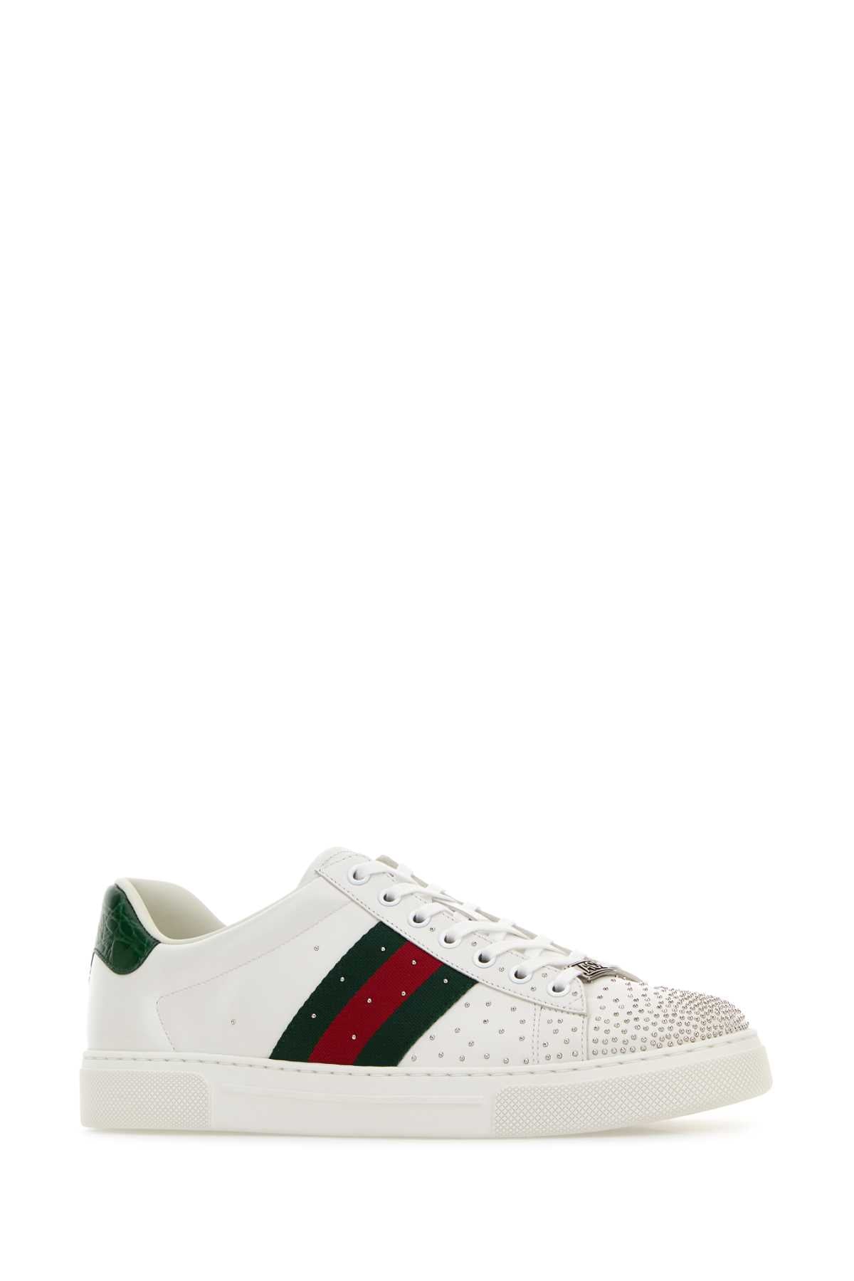 GUCCI LEATHER UPPER AND RUBBER SOLE SNEAKER For Men Exterior: 100% Leather Interior: 100% Leather Sole: Rubber