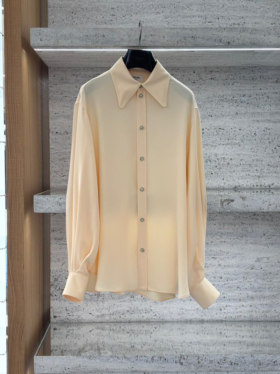 Classic Shirt in Silk Crepe